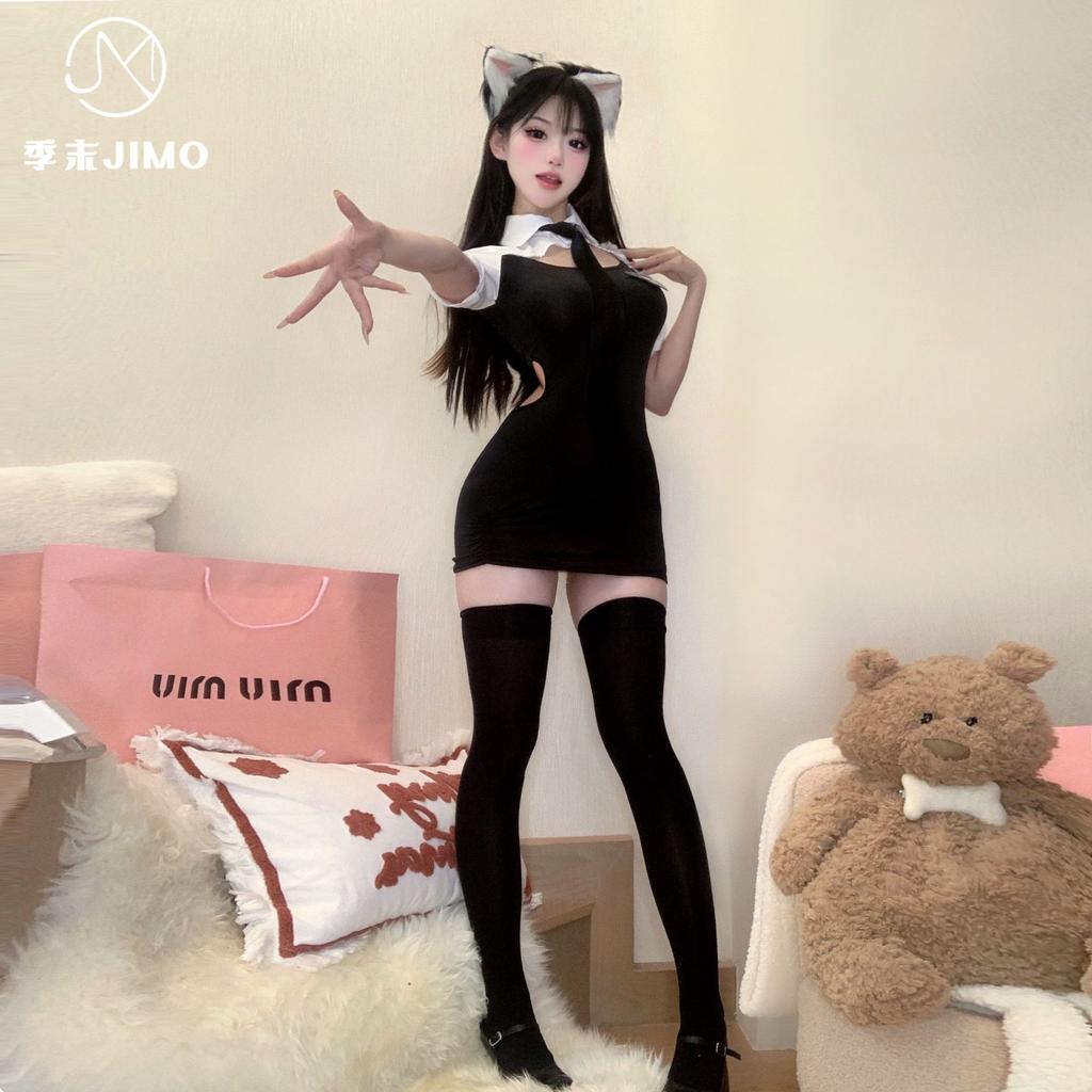 Sex Underwear Female Police Instructor Free of Pure Desire Professional Secretary Teacher Free of Uniform Temptation Police Uniform Suit Woman