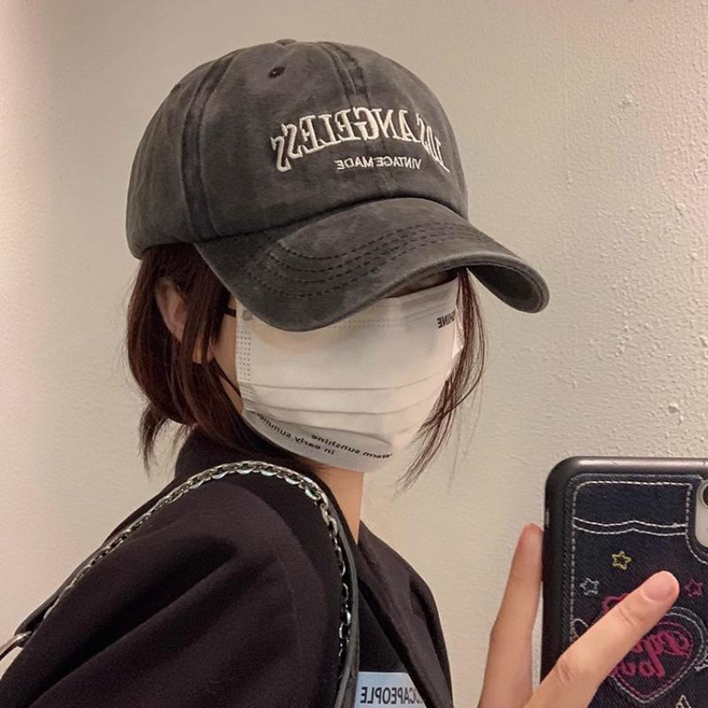 Шляпа с кошачьими ушками, женская, уличная, солнцезащитные очки, кепка с козырьком, ретро, выстиранная, ковбойская кепка