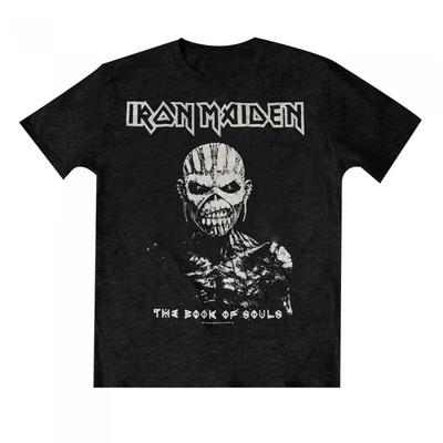 Iron Maiden Контрастная футболка унисекс для взрослых «Книга душ»