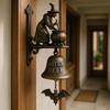 Witch/ Dachshund Doorbell Vintage Dinner Bell Retro Dachshund Shape Farmhouse Door Chime Funny Welcome Doorbell for Home Deco