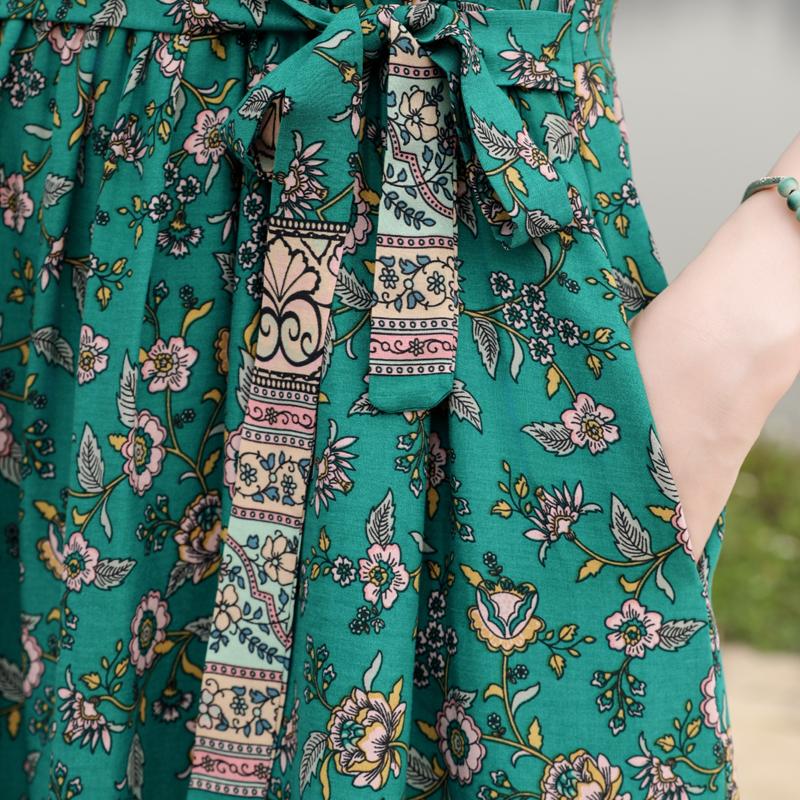 Элегантное женское летнее платье большого размера с коротким рукавом длинное платье женская винтажная одежда