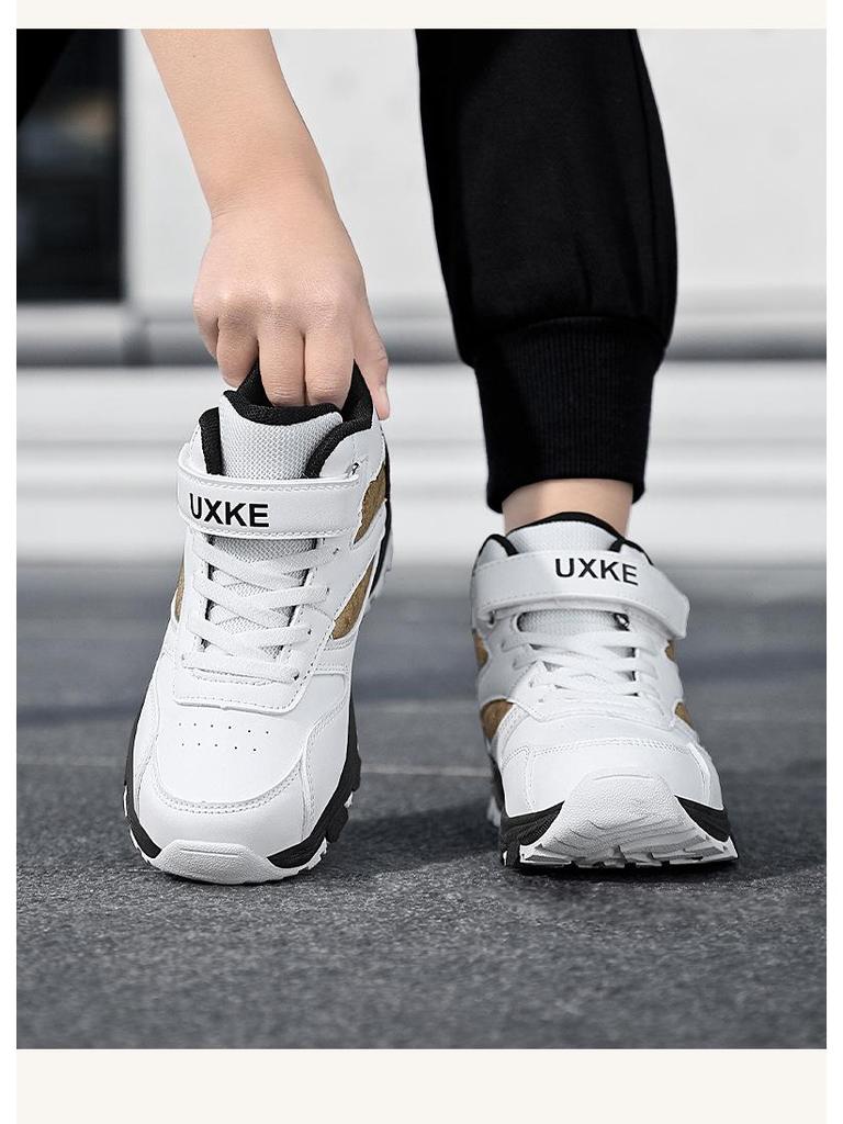 2025 Водонепроницаемые кожаные детские высокие кроссовки для хайкинга - Нескользящие, износостойкие, для детей