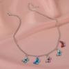 Ins Wind Color Fantasy Butterfly Necklace Female Fashion Retro Clavicle Chain Personality Jewelry KTJ