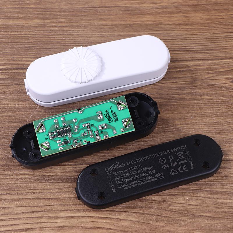 ЕС Диммерный выключатель LED 120В/220В Полный диапазон Поворотный диммерный выключатель Встроенный выключатель для лампы Для настольной лампы / Светодиодной лампы / Галогенных ламп