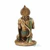 7" Hanuman Statue Sitting Metal Finish Idol Decorative Showpiece Handcrafted Hanuman Ji Murti for Home Office and Gifting Purpose Sculpture,