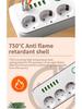 European Standard 16A Power Strip with Two-Pin Socket for Russian, German, Korean, and Austrian Use