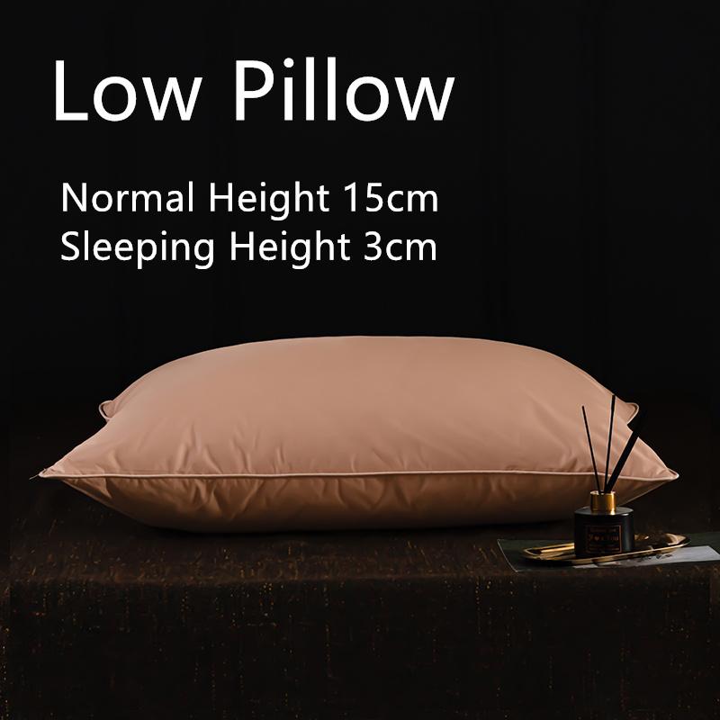 1шт гусиное перо и пух белые подушки вставки кровать сон 5 звезд отель коллекция подушки медленно отскакивают с 100% хлопковым чехлом