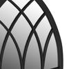 Garden Mirror Black 100x45 cm Iron
