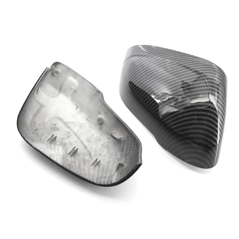 Carbon Fiber Side Rearview Mirror Cover Caps 31402636, 31402628 For Volvo S60 V40 2011-2017-A87Q