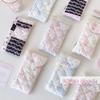 1Pcs Fashion Floral Bow Snap Pen Bag Student Stationery Girl Portable Glasses Storage Bag Large Capacity Travel Makeup Bag Gifts