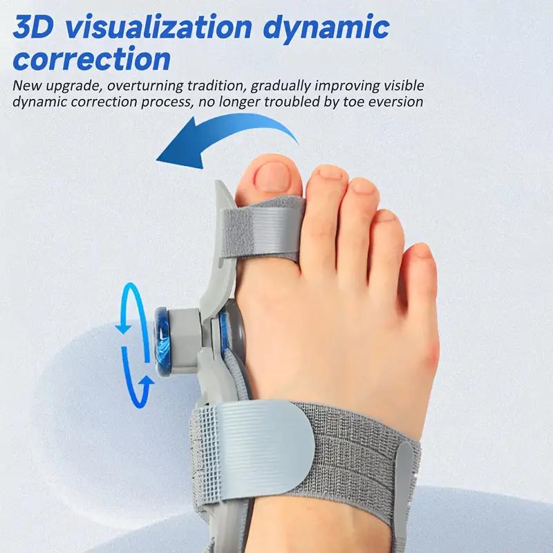 Bunion Corrector Bunion Straightener Unisex Big Toe Straightener Hallux Valgus Orthosis Corrector Adjustable Pedicure Care Tool