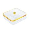 Divided Serving Tray Tableware Snack Container for Fruits Nuts Kitchen