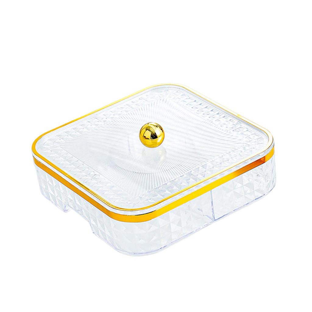Divided Serving Tray Tableware Snack Container for Fruits Nuts Kitchen