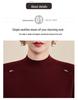 Mom's Winter Plus Velvet Red Sweater for the Year of the Horse - Warm Middle-Aged Women's Base Layer Top