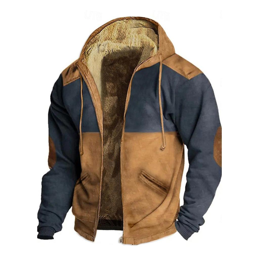 Мужская зимняя куртка с принтом, мужская повседневная куртка с капюшоном на молнии