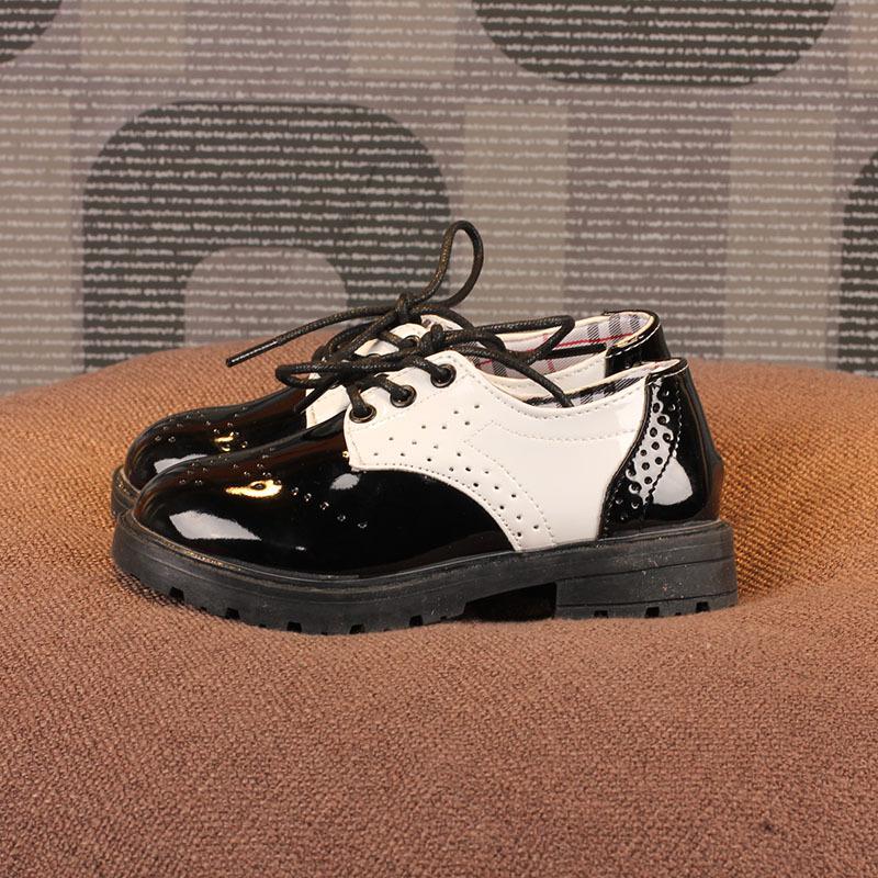 Весенняя обувь для мальчиков, повседневная обувь для девочек, маленькие кожаные туфли в британском стиле, модная детская обувь