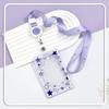 Прозрачный портативный чехол-держатель для ID-карт со скользящей крышкой в виде звезды, чехол для фотокарточек K-pop, держатель для студенческого билета, школьной карты, карты на автобус