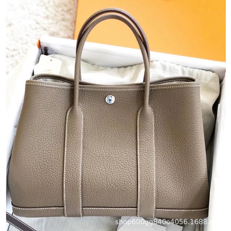 2023 Модная садовая сумка из натуральной кожи: Женская сумка через плечо и дамская сумочка большой вместимости