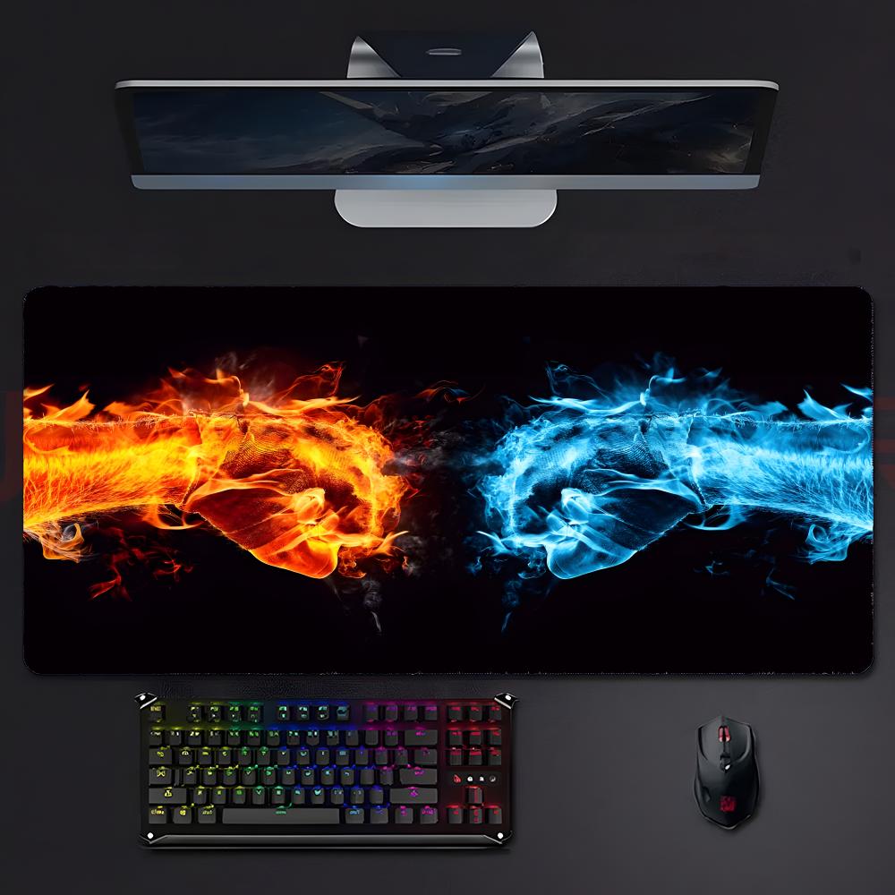 Dark Powerful Anime FFire Punch Agni Mouse Pad Mousepad Large Gaming Lockedge Thickened Pc Table Desk Mat