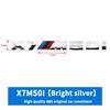 3D ABS M-Standard Sports Competition Emblem Rear Trunk Logo Sticker For BMW M1   X2 X3M X4M X5M X6M X7M Auto Modification  Badge CJ7
