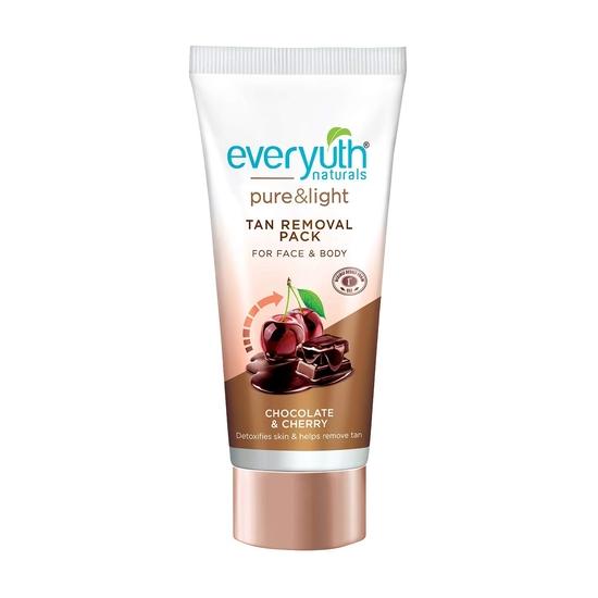 Маска для лица Everyuth Naturals Tan Removal, шоколад и вишня, 50 г