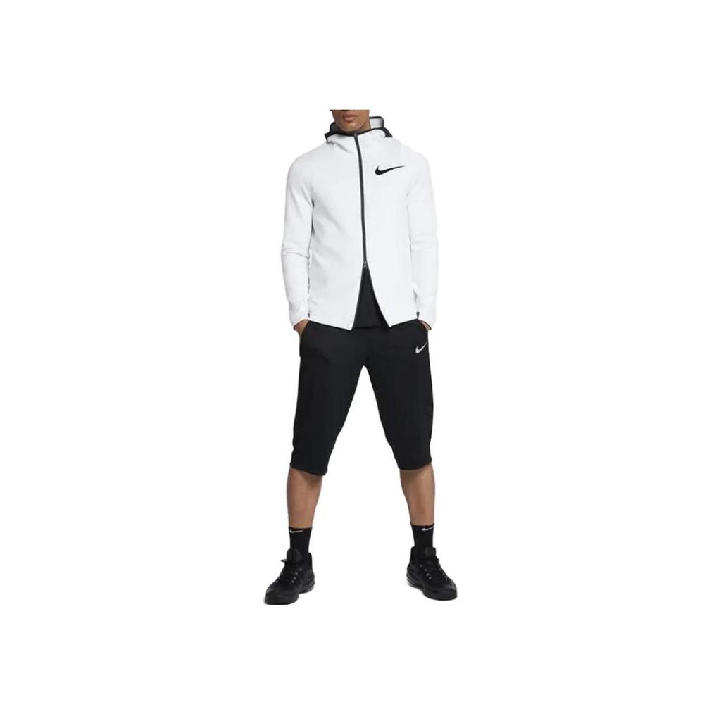 Nike Куртка с капюшоном и длинным рукавом с логотипом, мужская, белая 856439-100