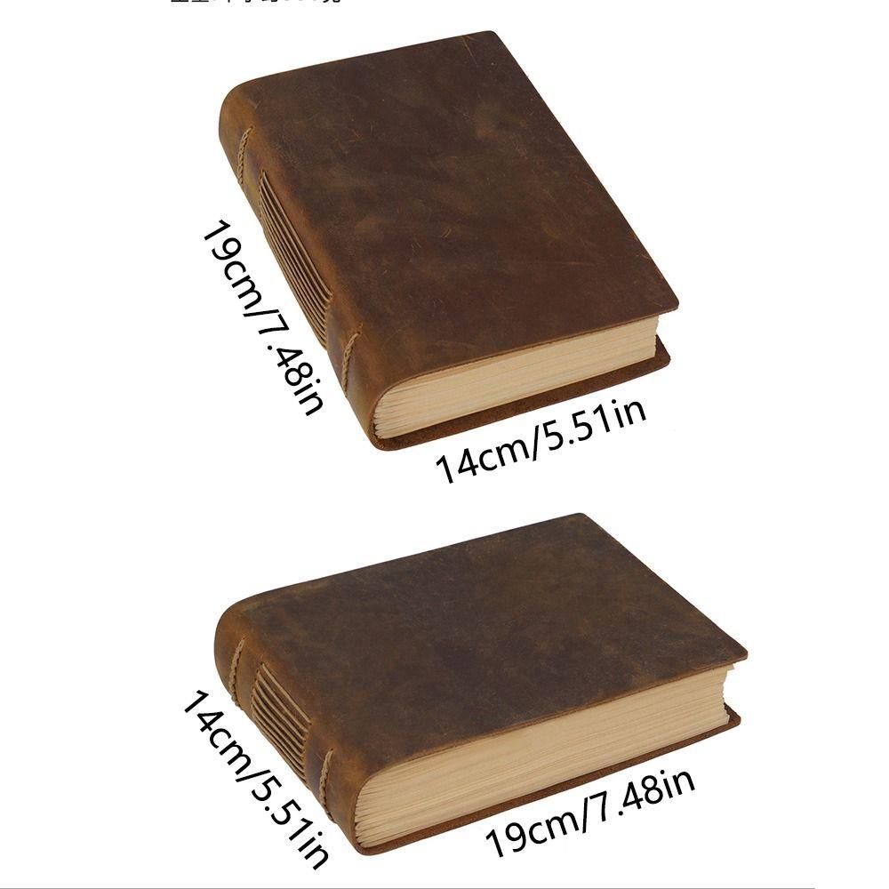 Нелинованный тисненый скетчбук Винтажный переплет Ежедневный блокнот Антикварный журнал для рисования Школа