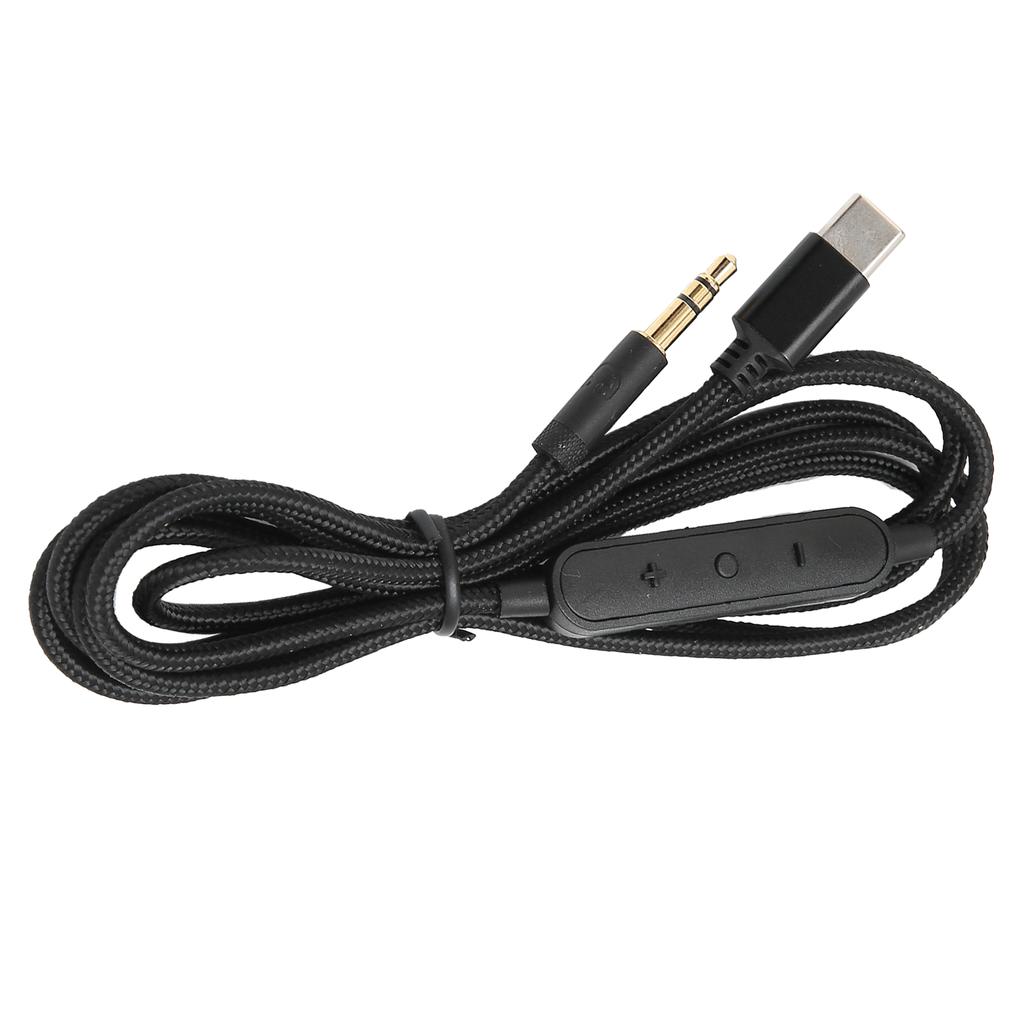 Type C Headphone Audio Cable USB C To 3.5mm Replace Headphone Cord with Microphone and Volume Control for MDR‑1A XB950