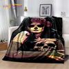 3D Gothic Horror Female Skull Dead Girl Soft Plush Blanket,Flannel Blanket Throw Blanket for Living Room Bedroom Bed Sofa Picnic