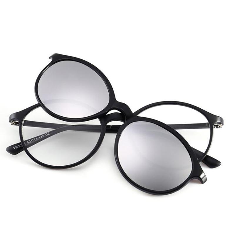 2223 Магнитная клипса Круглая оправа Очки для близорукости 0 -0.5 -1.0 -1.5 -2.0 -2.5 -3.0 -3.5 -4.0 -4.5 -5.0 -5.5 -6.0