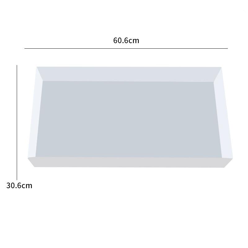 Большая прямоугольная силиконовая форма, подходит для эпоксидной смолы, столов-рек и художественных изделий из смолы, с поддоном и столешницей.