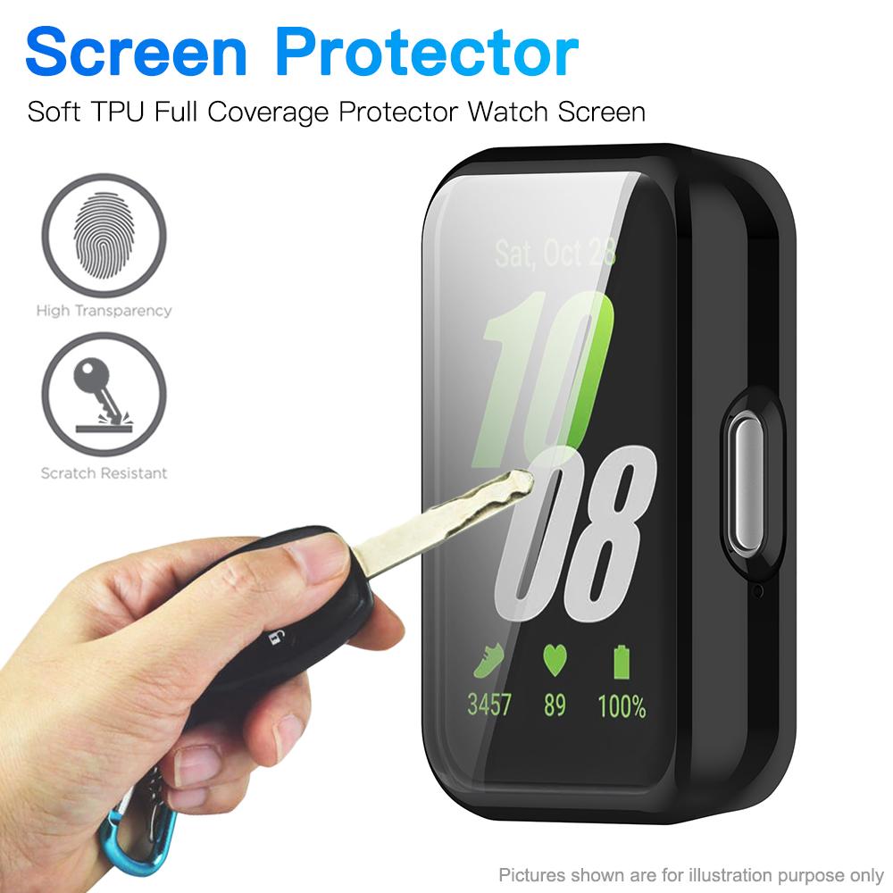 Screen Protector Case for Samsung Galaxy Fit 3 Full Coverage Bumper Soft TPU Protective Cover for Samsung Fit3 Accessories