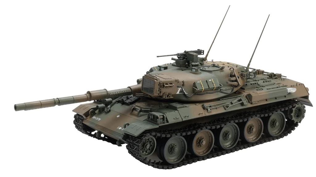 Серия наборов HJ Model Kit 3 Танк Тип 74 Сухопутных войск Японии Пластиковый набор HJMM003 Нет. 1/35 Самооборона (Формованный цвет)