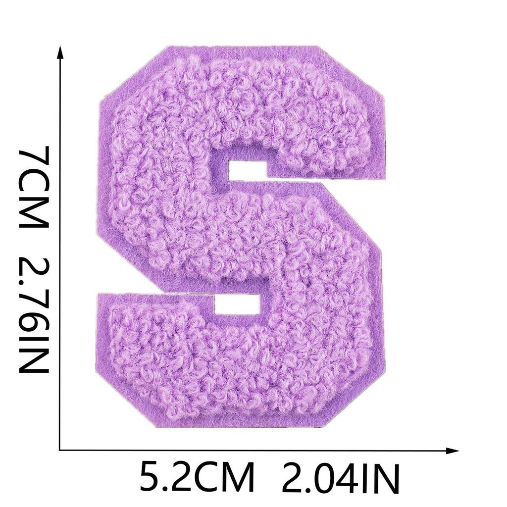 Сяо Тянь Красочный 7см Шенилл A-Z Алфавит Вышитая Тканевая Нашивка для Сумок