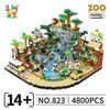 Scene Zoo Desert Assembly Building Block Model Ornament For Gift Children