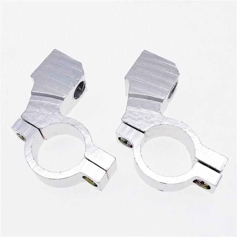 1 пара 22 мм 7/8" Универсальный кронштейн крепления зеркала заднего вида для руля мотоцикла, квадроцикла, АТВ, алюминиевый зажимной держатель CNC, винтовые детали