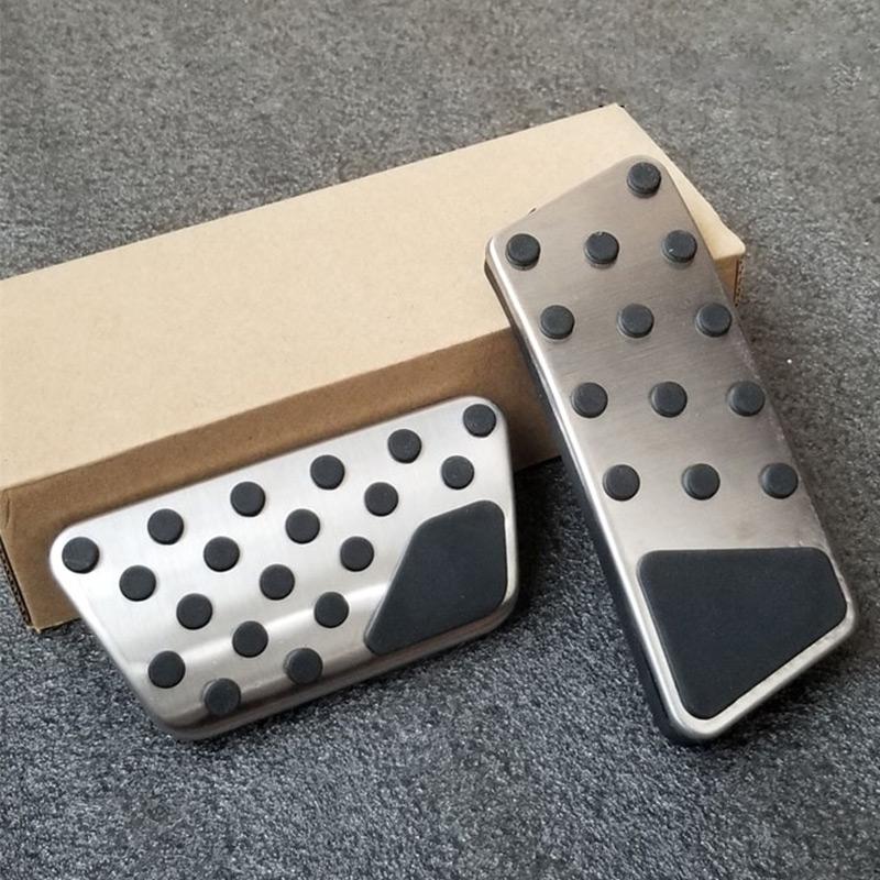 Нержавеющая Сталь Автомобильные Педали Газа и Тормоза Нескользящие Накладки Для Jeep Wrangler JL 2018-2020 2024 JK 2007-2017 Аксессуары