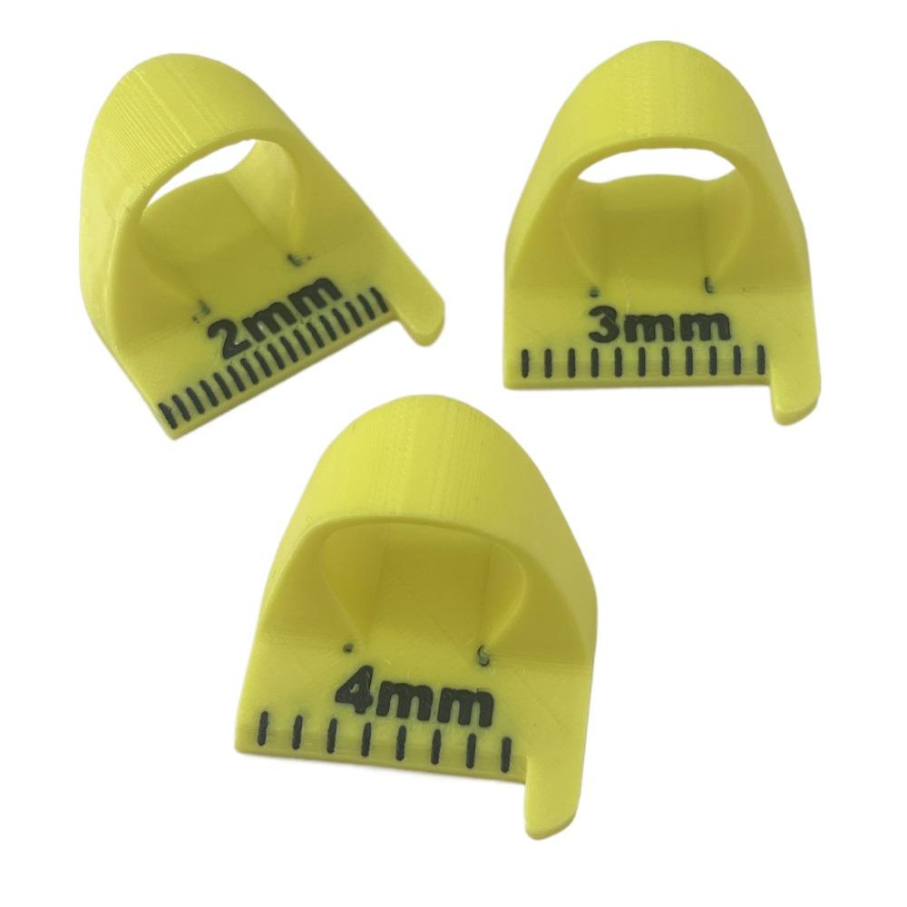 3 шт./набор 2/3/4 мм швейные шаблоны линейка 3D распечатанный палец линейка швейный шаблон швейная кромка