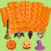 Halloween Pumpkin Chocolate Silicone Mold DIY Mini Ghost Biscuit Candy Baking Accessories Candle Mould Cake Decorating Tools