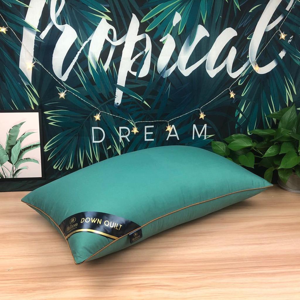 100% хлопок Hilton однотонные производители домашних подушек Прямая подушка 5-звездочная подушка для отеля Вакуумная компрессионная упаковка