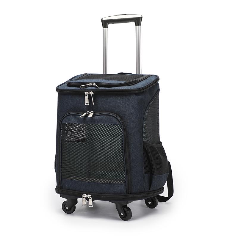 Портативный рюкзак-тележка для кошек и собак