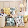 Хлопковая вышитая спинка Прикроватная абстрактная геометрическая подушка с наполнителем