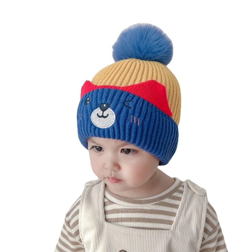 Wool Children Beanies Cute Dinosaur Kids Cap Baby Wear Children Cap Boy Girl