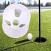 Прочные вспомогательные принадлежности Пластиковый инструмент для тренировки гольфа Практический инструмент Чашка для лунки гольфа Чашка для гольф-паттера