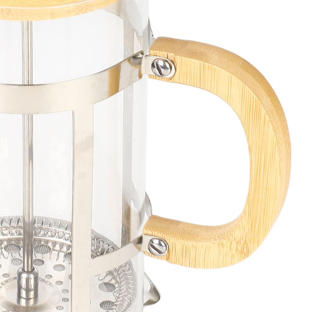 French Press Pot Professional Food Grade Heat Resistant High Borosilicate Glass Coffee Pot for Home Restaurant 1000ml