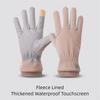 Fashion Warm Snowboard Gloves Waterproof Thickening Touch Screen Gloves Full Fingers Velvet Gloves Women Men