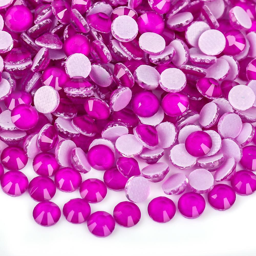 Weichen Имитация австрийского горячего бриллианта, неоновый флуоресцентный мокко резиновый низ сверла, стеклянный кристалл наклейки алмазный нейл-арт аксессуары для одежды своими руками