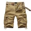 Summer Men's Baggy Multi Pocket Cargo Shorts Male Cotton Mens Shorts Short Pants No Belt