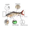 Bionic Fish Электрическая приманка Воблеры Автоматическая плавающая приманка Жесткая рыболовная приманка Крэнкбейт