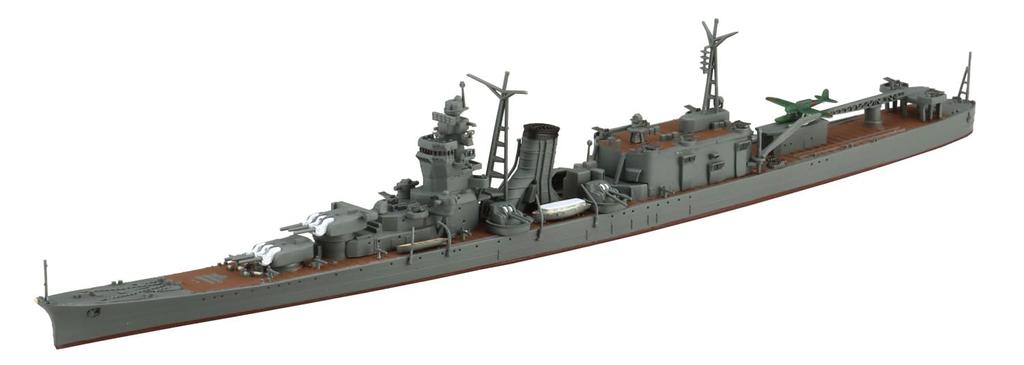Aoshima Bunka Kyozaisha Waterline Series Japanese Navy Light Cruiser Oyodo Plastic Model 1/700 No.353